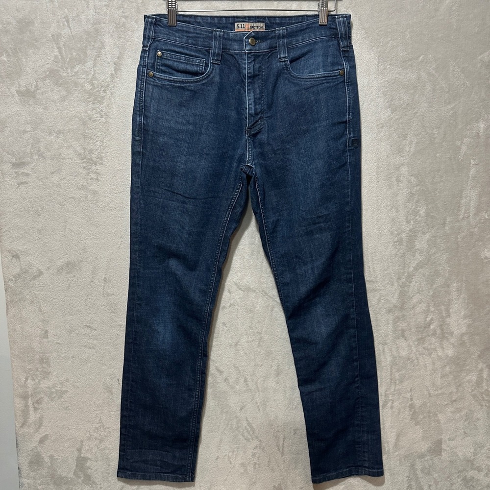 5.11 Tactical Defender-Flex Slim Jeans Dark Wash Indigo Mens 32x30
